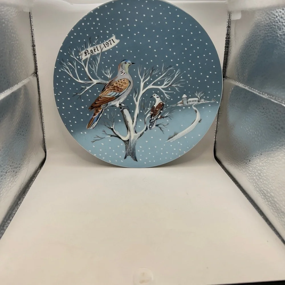 Haviland Limoges 1971 Two Turtle Doves #2 Haviland France Plate